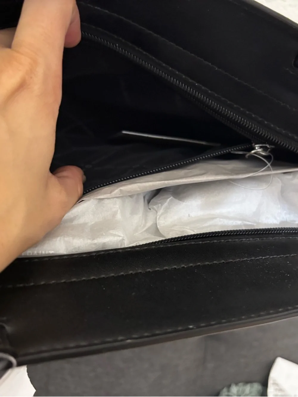 Michael Kors medium black MK Logo Satchel Bag NWT $358 - Picture 6 of 6